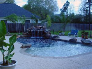 River Oaks TX pool plastering