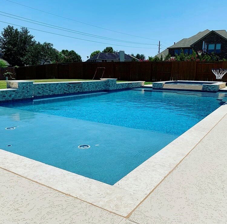 Friendswood, TX concrete pool deck resurfacing
