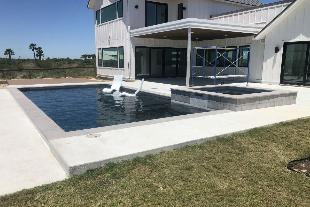 League City, TX concrete pool deck resurfacing