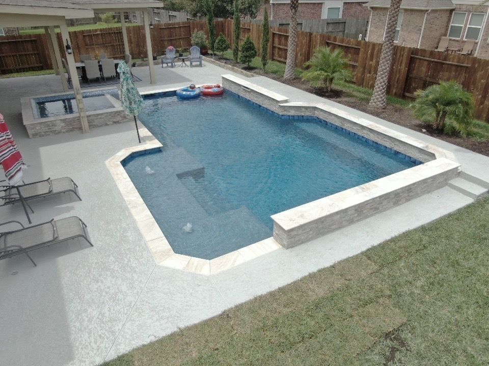 League City TX pool deck resurfacing