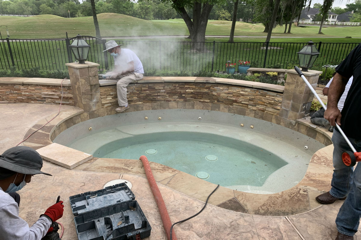 pool makeover Webster, TX
