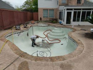 The Woodlands TX Pool Plaster Repair