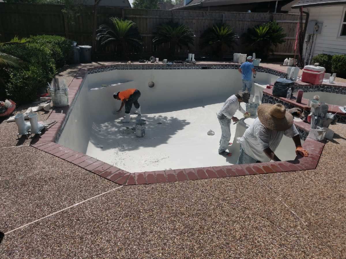 pool replastered League City, TX