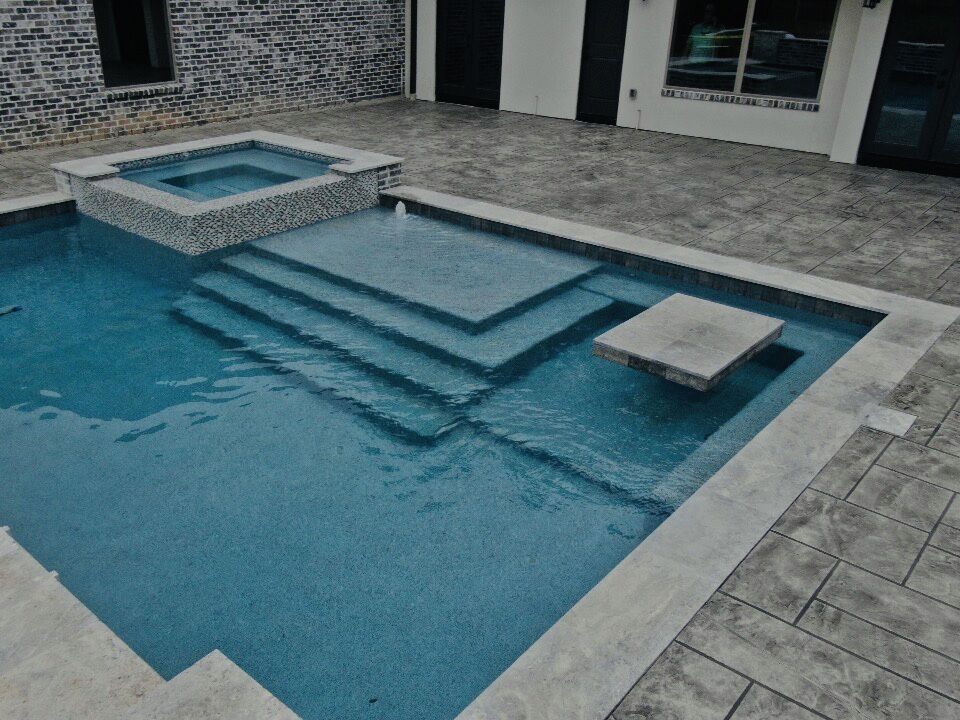 Pool With Spa