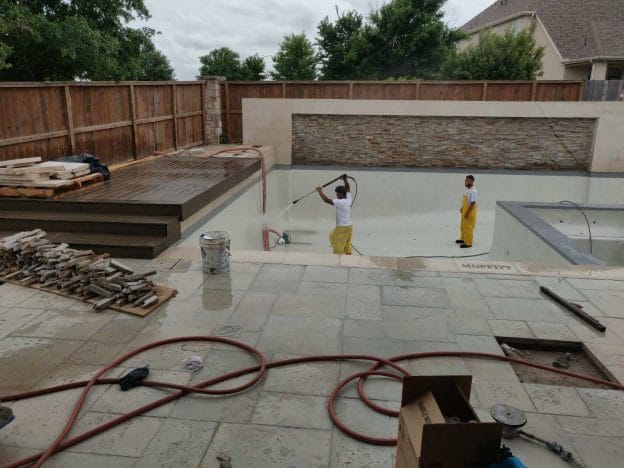 backyard pool remodel Seabrook, TX