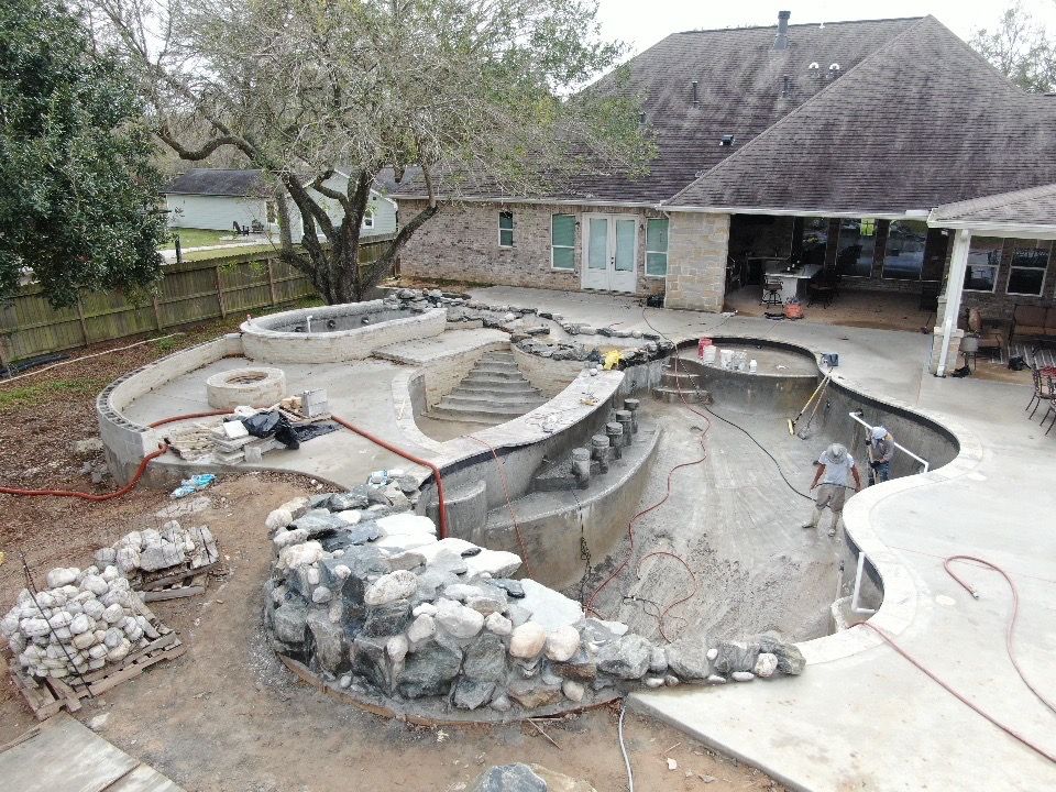 concrete pool repair near me The Woodlands, TX