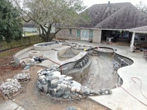 League City TX gunite pool