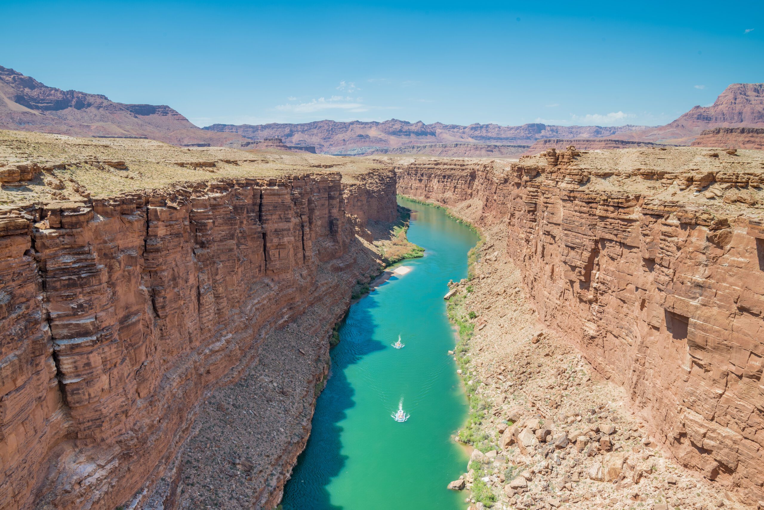 View of the Colorado River in the Grand Canyon from the Navajo B
